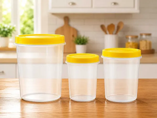 Transparent_And_Yellow_Storage_Container_Set_Food_Grade_Pet_For_Kitchen
