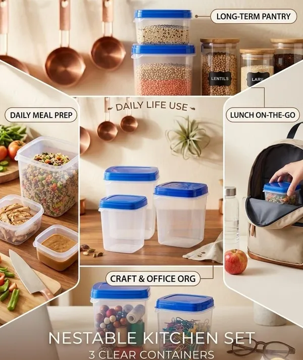 Transparent_And_Blue_Storage_Container_Set_Food_Grade_Pet_For_Kitchen
