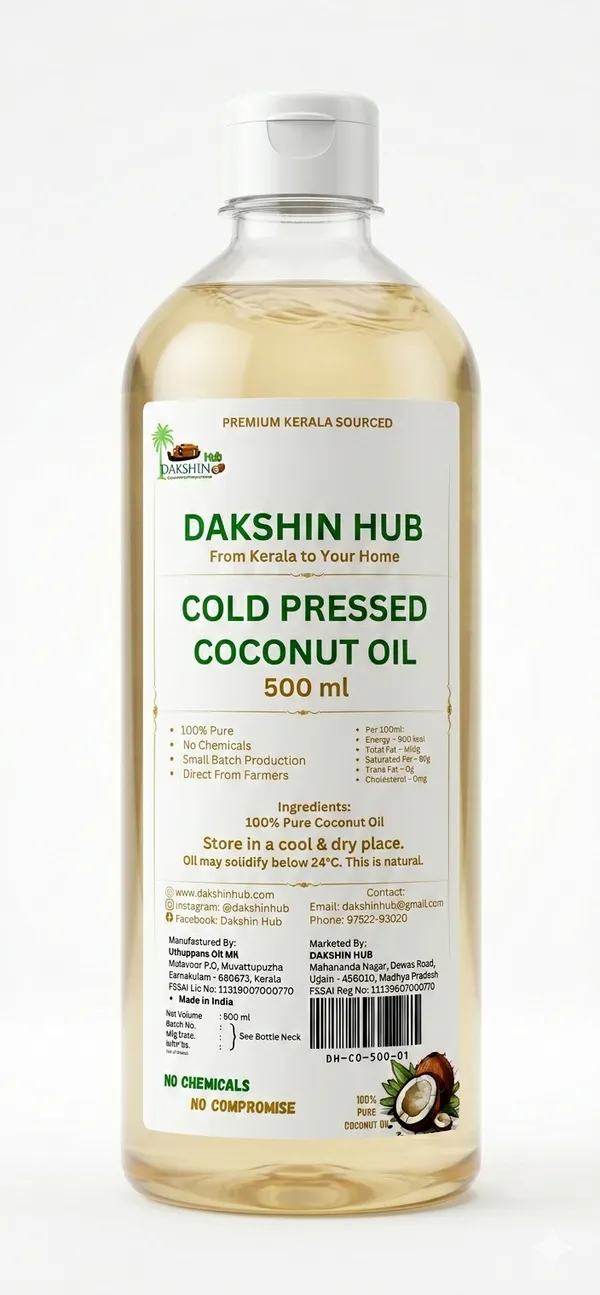 Dakshin_Hub_Kerala_Cold_Pressed_Virgin_Coconut_Oil_500Ml
