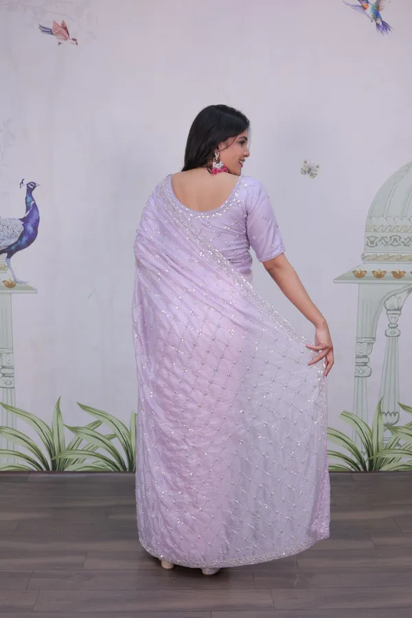 Lavender_Crystal_Fabric_Embroidered_Beaded_Saree_For_Women