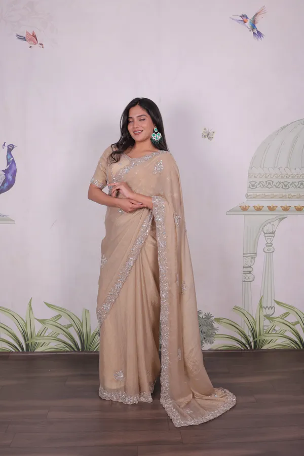 Beige_Mosk_Silk_Beads_Embellished_Saree_For_Women
