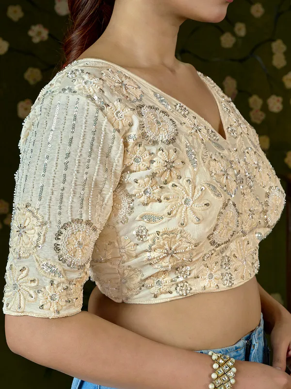 Cream_Blueberry_Fabric_Embroidered_Beaded_Blouse_For_Women