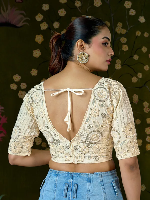 Cream_Blueberry_Fabric_Embroidered_Beaded_Blouse_For_Women