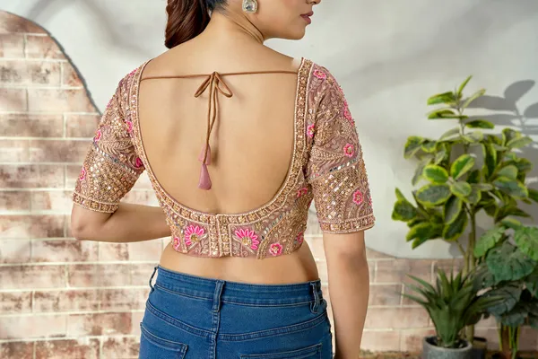Dusty_Brown_Embroidered_Mirror_Work_Bridal_Blouse_For_Women