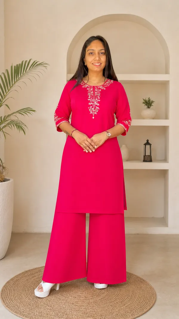 Rani_Embroidered_Khatli_Work_Kurta_Palazzo_Set_For_Women