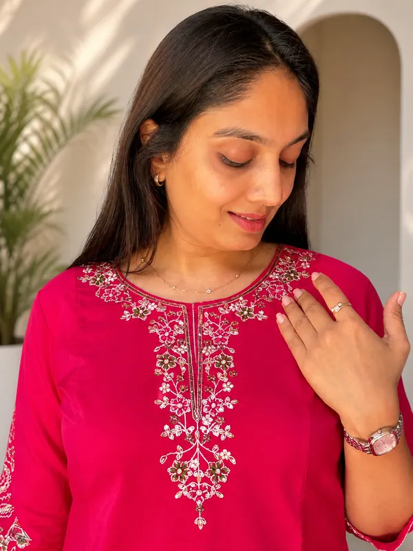 Rani_Embroidered_Khatli_Work_Kurta_Palazzo_Set_For_Women