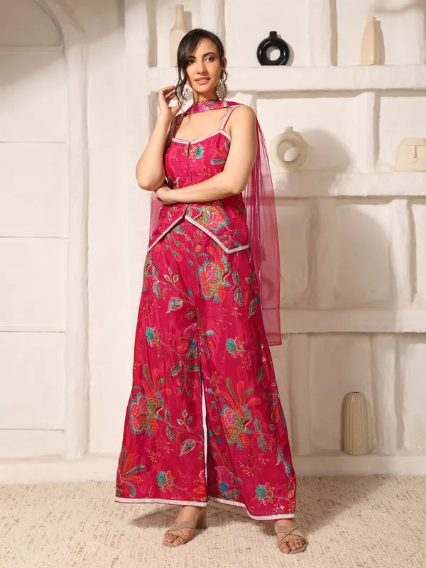 Rani_Pink_Floral_Embroidered_Indo_Western_Co-Ord_Set_For_Women