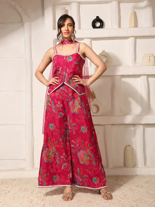 Rani_Pink_Floral_Embroidered_Indo_Western_Co-Ord_Set_For_Women