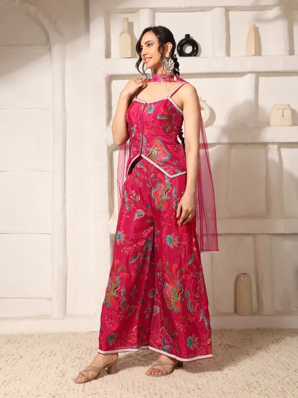 Rani_Pink_Floral_Embroidered_Indo_Western_Co-Ord_Set_For_Women