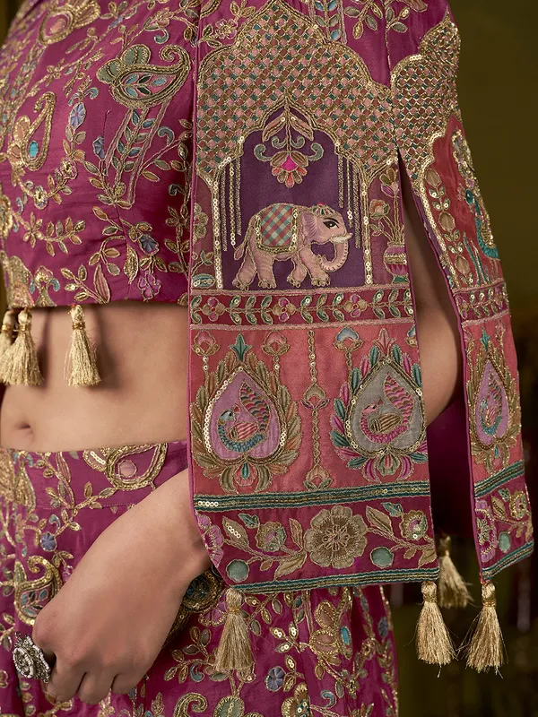 Wine_Paisley_Embroidered_Position_Print_Co-Ord_Set_For_Women