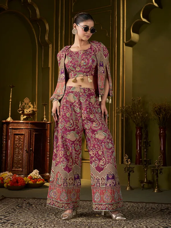 Wine_Paisley_Embroidered_Position_Print_Co-Ord_Set_For_Women