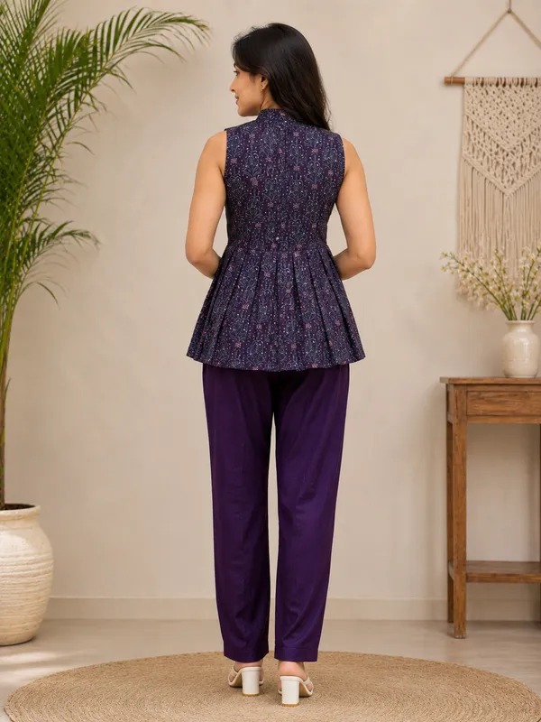 Midnight_Purple_Cotton_Embroidered_Peplum_Co-Ord_Set_For_Women