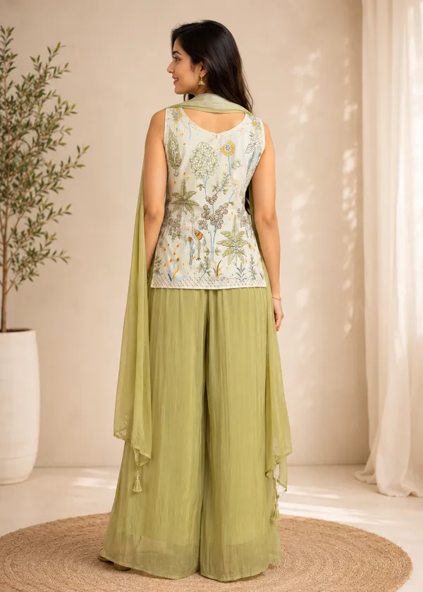 Sage_Green_Cotton_Embroidered_Indo-Western_Palazzo_Set_For_Women