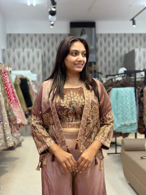 Brown_Embroidered_Flared_Palazzo_Suit_For_Women