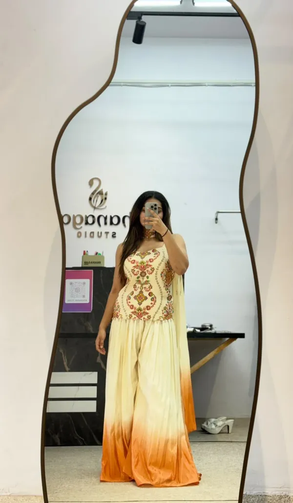 Ivory_Embroidered_Floral_Indo_Western_Set_With_Dupatta_For_Women