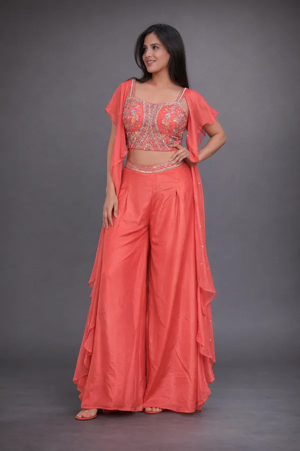 Gajri_Silk_Crop_Top_Palazzo_Set_For_Women