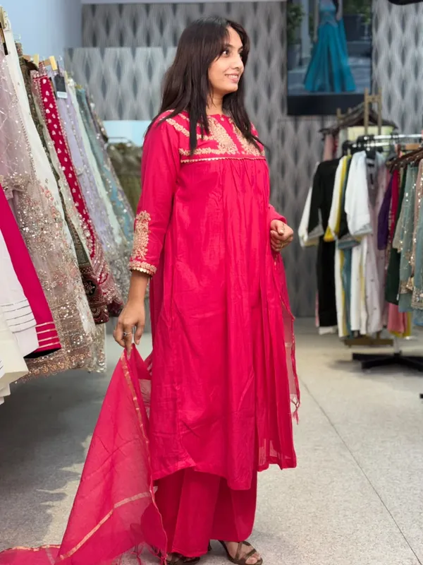 Pink_Cotton_Anarkali_Embroidered_Kurta_Palazzo_Set_For_Women