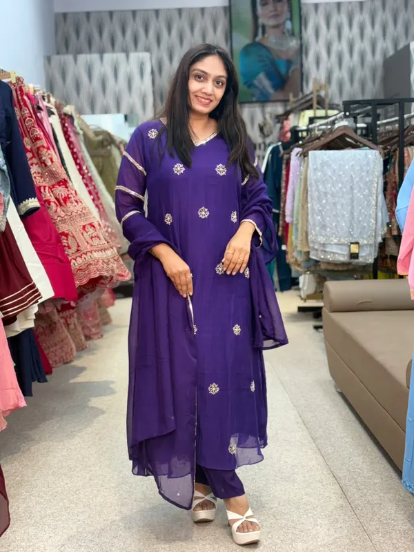 Royal_Purple_Cotton_Embroidered_Suit_Palazzo_Dupatta_Set_For_Women