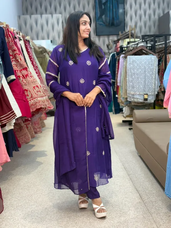 Royal_Purple_Cotton_Embroidered_Suit_Palazzo_Dupatta_Set_For_Women
