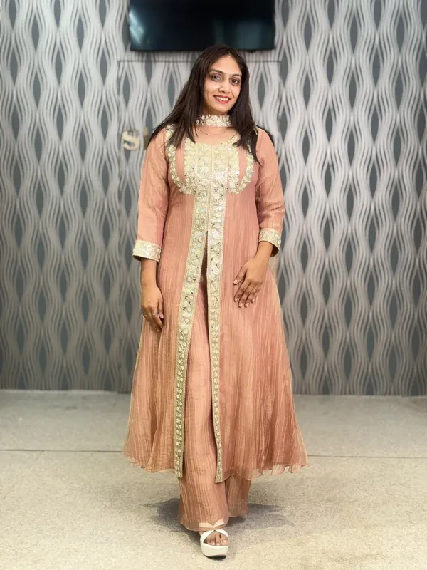 Peach_Pink_Salsa_Embroidered_Anarkali_Suit_Set_For_Women