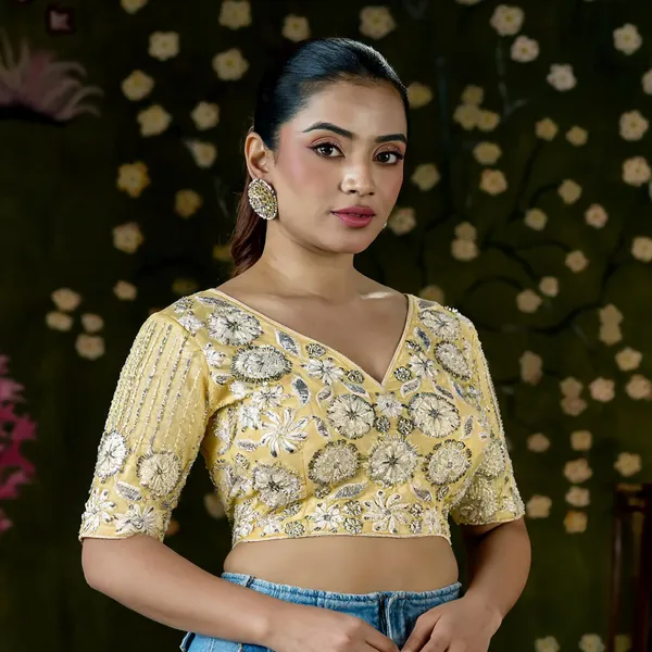Yellow_Blueberry_Fabric_Embroidered_Beaded_Bridal_Blouse_For_Women