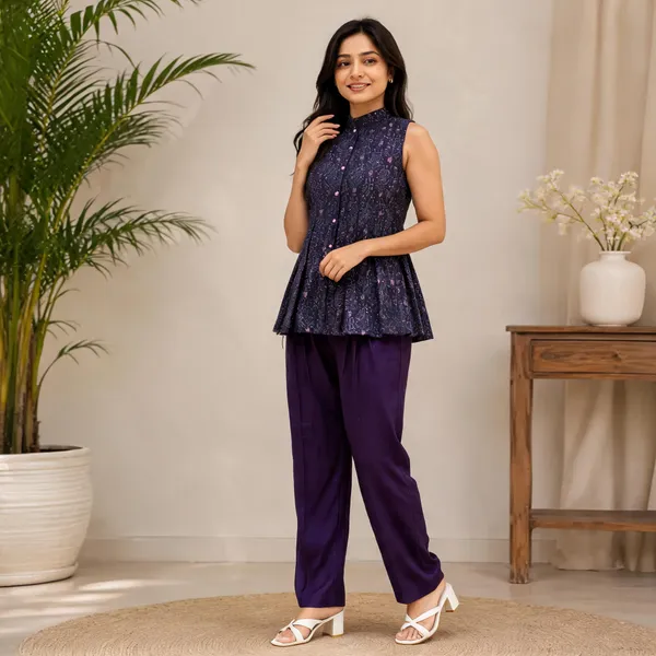 Midnight_Purple_Cotton_Embroidered_Peplum_Co-Ord_Set_For_Women