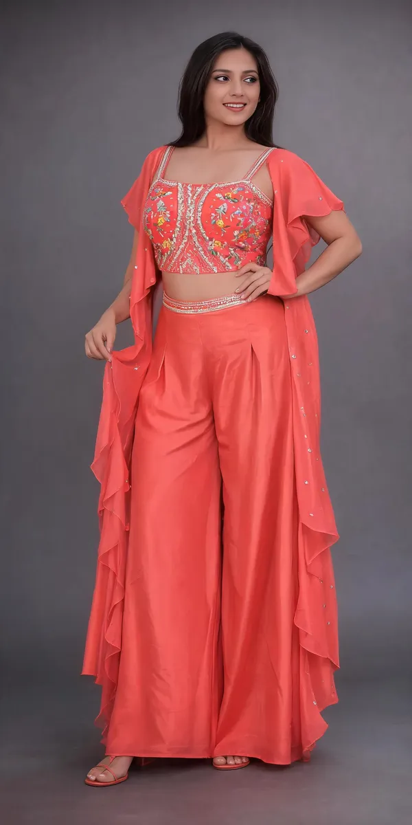 Gajri_Silk_Crop_Top_Palazzo_Set_For_Women