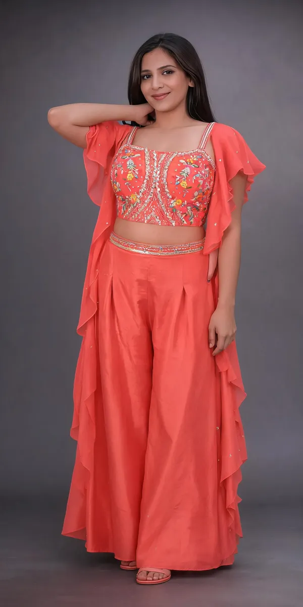 Gajri_Silk_Crop_Top_Palazzo_Set_For_Women