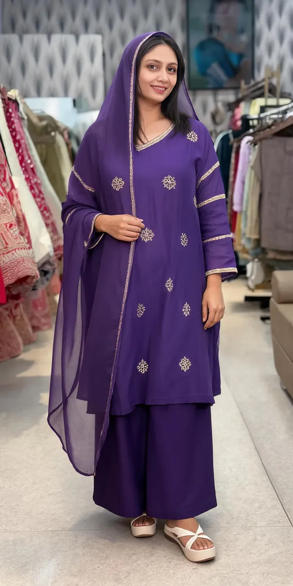 Royal_Purple_Cotton_Embroidered_Suit_Palazzo_Dupatta_Set_For_Women