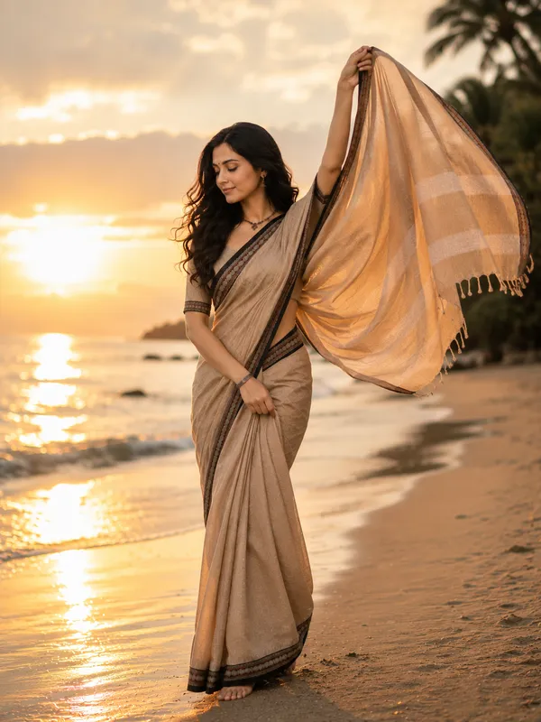Shraddha_Beiege_Narayanapet_Pure_Handloom_Cotton_Saree_With_Running_Blouse_Piece_Same_Saree_Color_For_Women