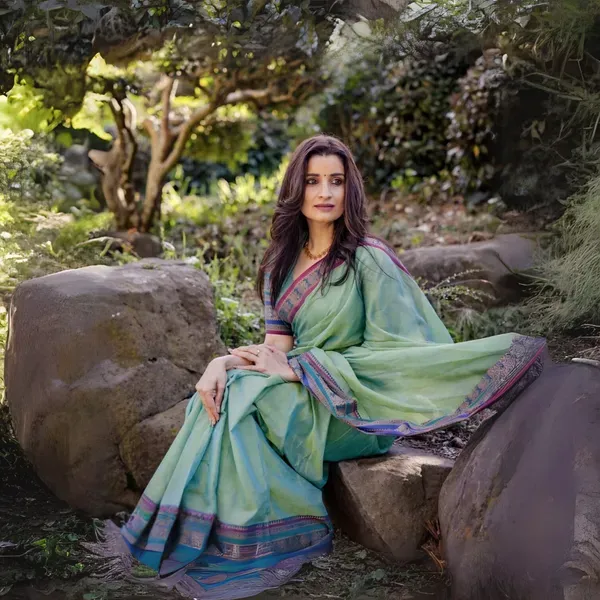 Shravvya_Narayanpeth_Pure_Mercerised_Cotton_Saree_With_Running_Blouse_PIece_Same_As_Saree