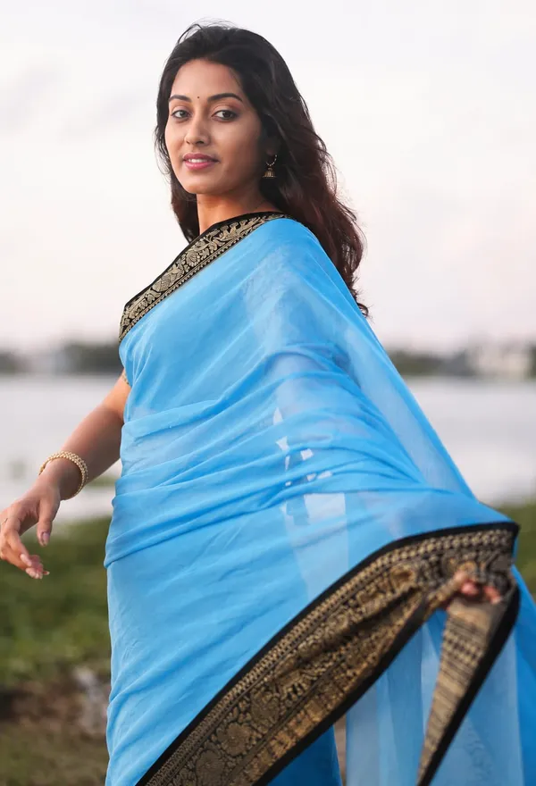 Gopika_Rama_Light_Blue_Narayanpet_Pure_Cotton_Saree_Blouse_Piece_Same_Saree_Color_For_Women