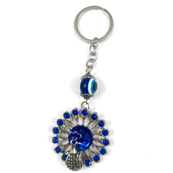 Festilo_Blue_Crystal_Peacock_Evil_Eye_Keychain_–_Hand-Woven_Blue_Macrame_Cord_&_Nazar_Battu_Charm_|_Antique_Silver_Filigree_Lucky_Protection_Keyring_for_Car,_Bike,_Handbags_&_Gifting