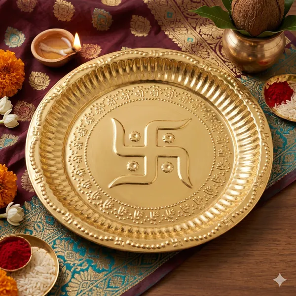 Brown_Brass_Pooja_Thali_And_Plate_For_Home_Decor