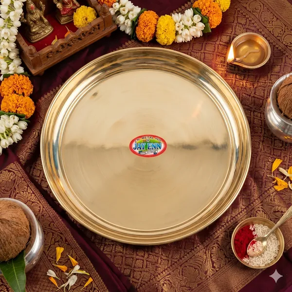 Brown_Brass_Pooja_Thali_And_Plate_For_Home_Decor_Pack_Of_1