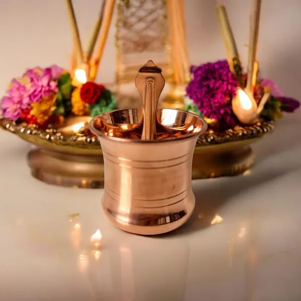 Brown_Metal_Panchpatra_Set_For_Home_Decor