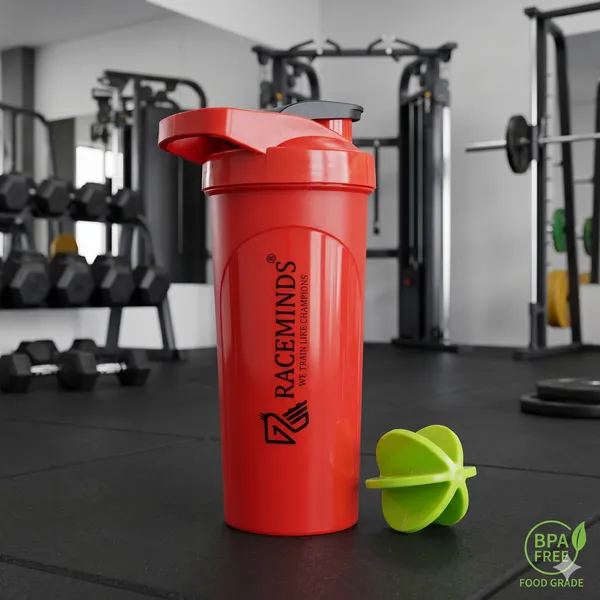 Red_Plastic_Gym_Bottle_For_Home_Decor