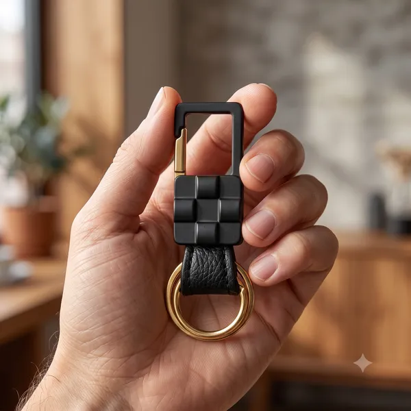 Festilo_Premium_Black_Grained_Leather_&_Metal_Carabiner_Keychain_for_Men_&_Women_|_Heavy_Duty_Key_Organizer_with_Quick-Release_Snap_Hook,_Swivel_Hub,_&_Secure_Dual_Rings_for_Car,_Bike,_Home_&_Office_Keys