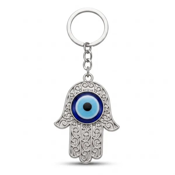Festilo_Blue_Crystal_lakshmi_Hand_Evil_Eye_Keychain_–_Hand-Woven_Blue_Macrame_Cord_&_Nazar_Battu_Charm_|_Antique_Silver_Filigree_Lucky_Protection_Keyring_for_Car,_Bike,_Handbags_&_Gifting