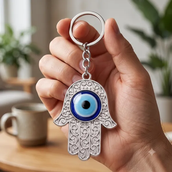 Festilo_Blue_Crystal_lakshmi_Hand_Evil_Eye_Keychain_–_Hand-Woven_Blue_Macrame_Cord_&_Nazar_Battu_Charm_|_Antique_Silver_Filigree_Lucky_Protection_Keyring_for_Car,_Bike,_Handbags_&_Gifting