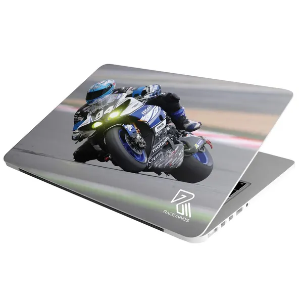 Grey_And_Blue_Plush_Laptop_Skin_For_Home_Decor