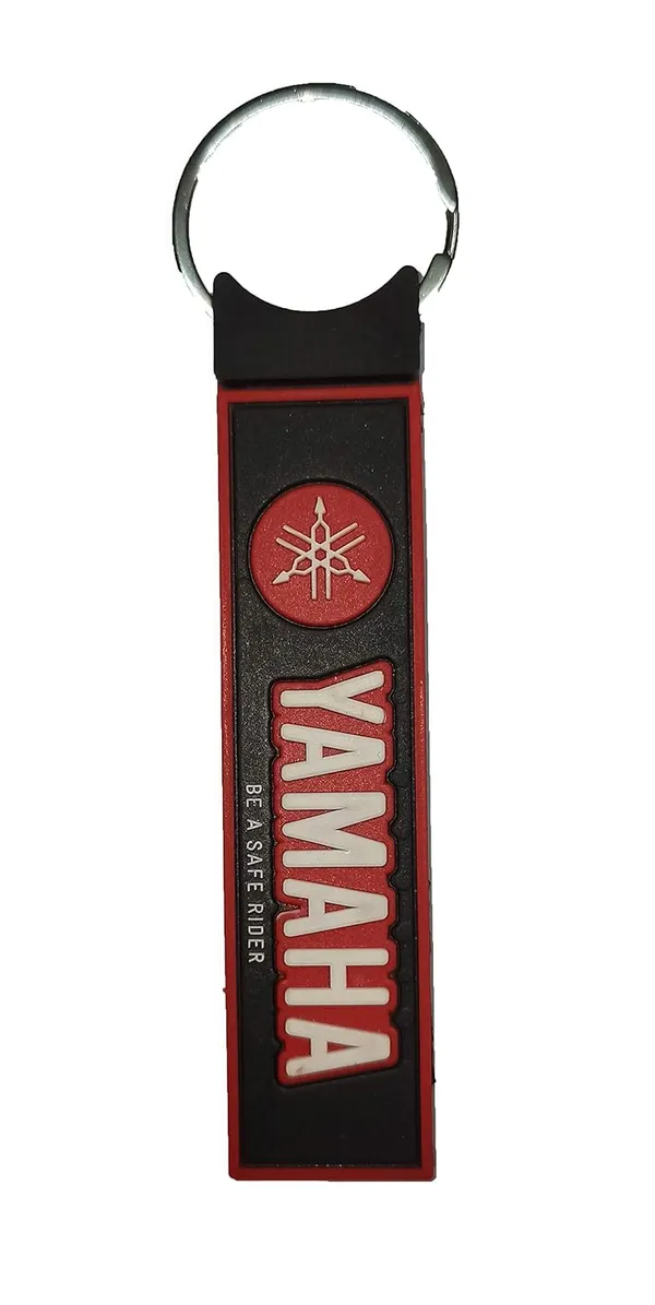 Black_And_Red_Rubber_Keychain_For_Home_Decor_Pack_Of_1