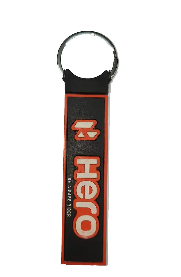 Black_And_Red_Rubber_Keychain_For_Home_Decor_Pack_Of_1