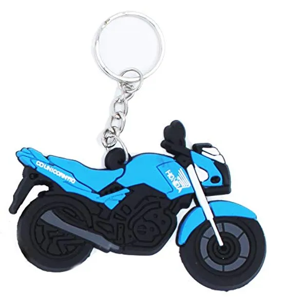 Festilo_Blue_Rubber_Keychain_Pack_Of_1
