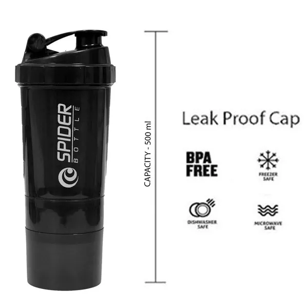 Black_Plastic_Gym_Bottle_For_Home_Decor