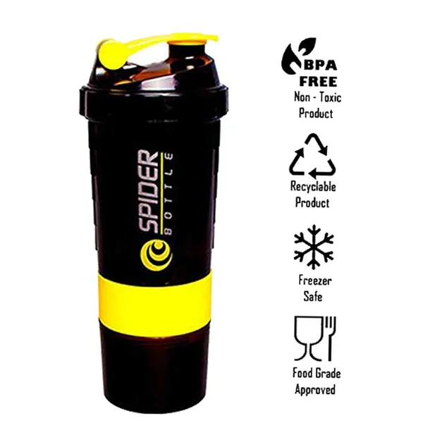 Black_And_Yellow_Plastic_Gym_Bottle_For_Home_Decor