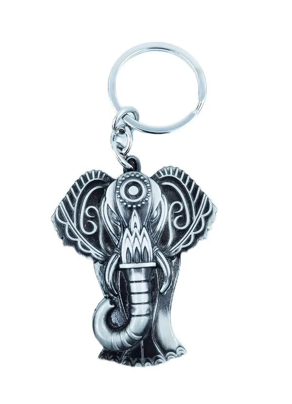 Festilo_Grey_Metal_Keychain_For_Home_Pack_Of_1