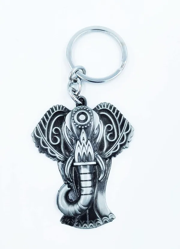Festilo_Grey_Metal_Keychain_For_Home_Pack_Of_1