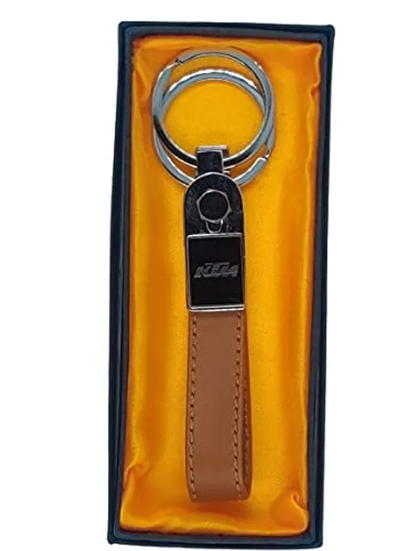 Brown_Leather_Keychain_For_Bike,_Car_Pack_Of_1