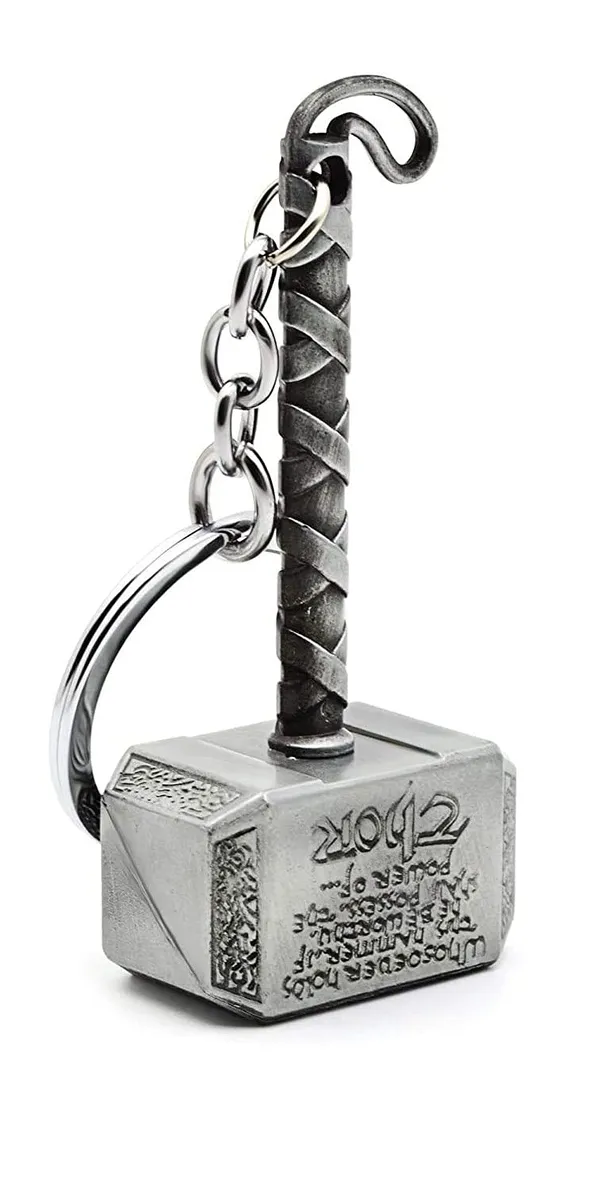 Silver_And_Antique_Metal_Keychain_For_Home_Decor_Pack_Of_1